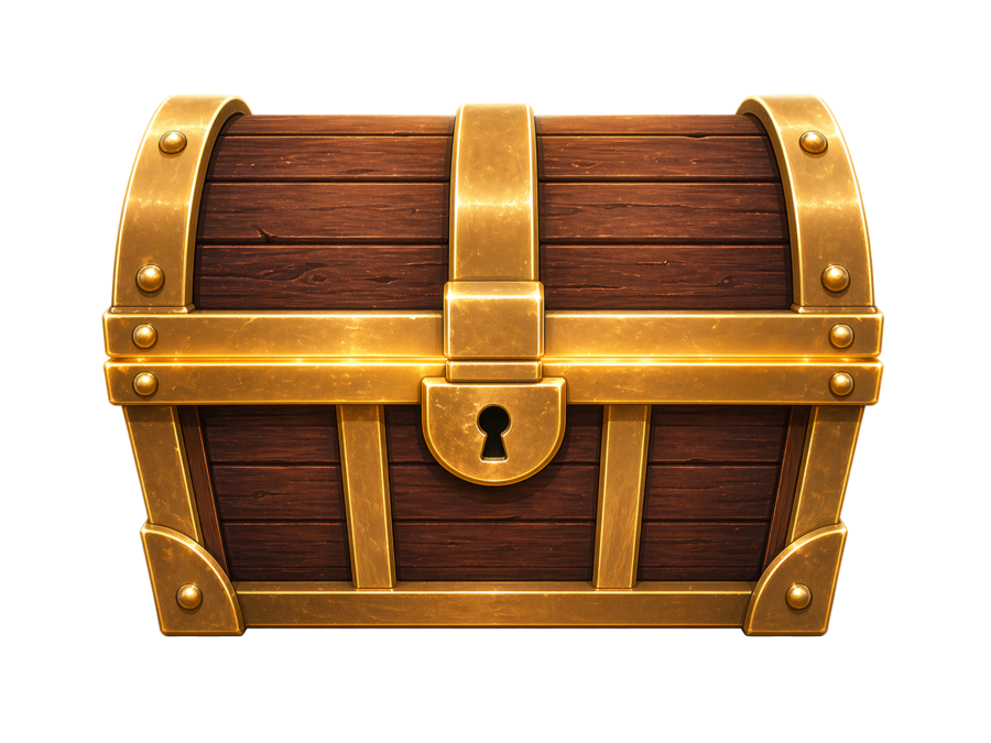 Closed treasure chest